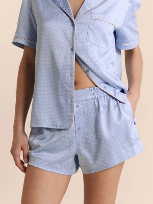 Satynowe szorty piżamowe w groszki Etam