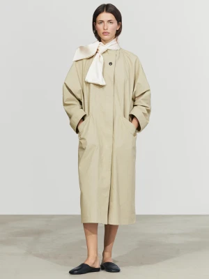 Satynowy Szal - Surowy - Massimo Dutti - Female