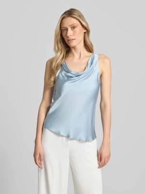 Satynowy top z lejącym dekoltem RINASCIMENTO