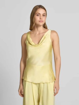 Satynowy top z lejącym dekoltem RINASCIMENTO