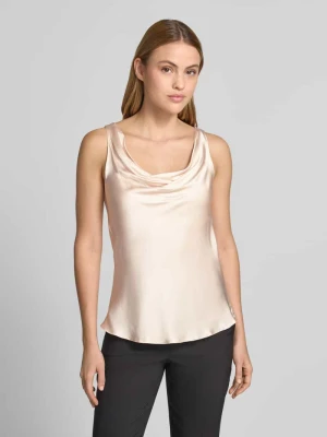 Satynowy top z lejącym dekoltem RINASCIMENTO