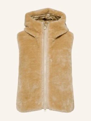 Save The Duck Kamizelka Pikowana Cassandra Z Mieszanki Materiałów beige