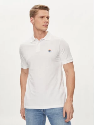 Save The Duck Polo Ovidio DR1213M-BATE18 Biały Regular Fit