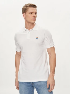 Save The Duck Polo Ovidio DR1213M-BATE18 Biały Regular Fit