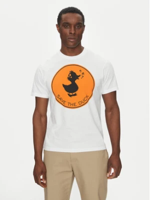 Save The Duck T-Shirt DT0825M BESY20 Biały Regular Fit