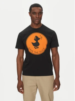 Save The Duck T-Shirt DT0825M BESY20 Czarny Regular Fit