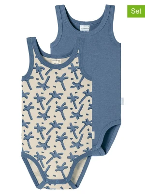 Schiesser Body (2 szt.) w kolorze niebiesko-kremowym rozmiar: 98