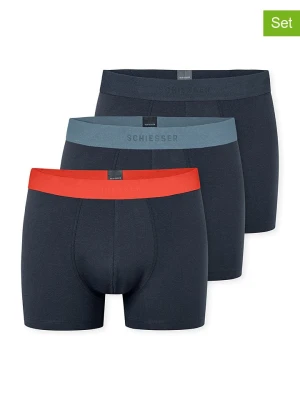 Schiesser Bokserki (3 pary) w kolorze granatowym rozmiar: 3XL