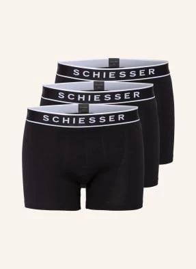 Schiesser Bokserki 95/5 W 3-Paku schwarz