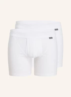 Schiesser Bokserki Cotton Essentials, 2 Szt. weiss