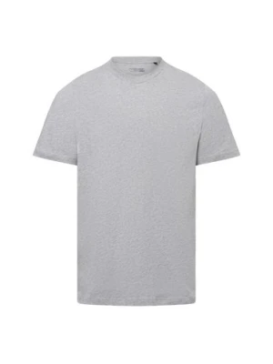 Schiesser Męska koszula od piżamy Mężczyźni Bawełna szary jednolity,