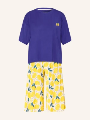 Schiesser Piżama 3/4 Casual Fashion blau