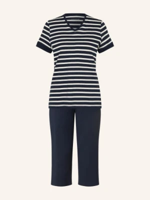 Schiesser Piżama 3/4 Casuals Essentials blau