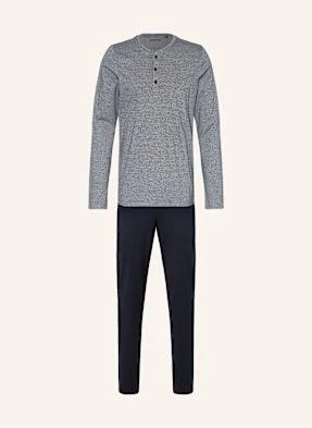 Schiesser Piżama Casual Essentials blau