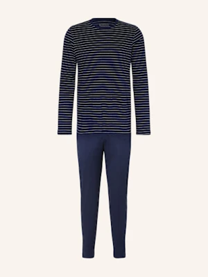 Schiesser Piżama Casual Essentials blau