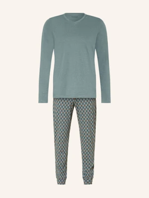 Schiesser Piżama Casual Essentials gruen