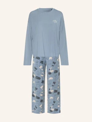 Schiesser Piżama Casual Fashion blau