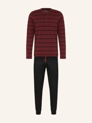 Schiesser Piżama Casual Nightwear rot