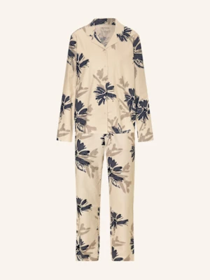 Schiesser Piżama Comfort Interlock Z Flaneli beige