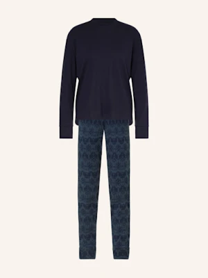 Schiesser Piżama Selected Premium blau