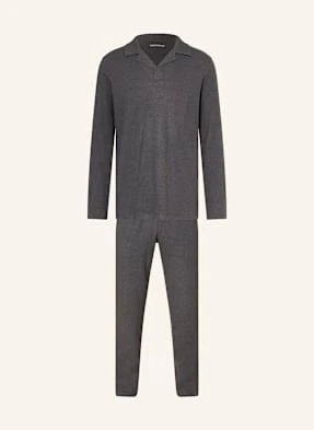 Schiesser Piżama Selected Premium Warming grau