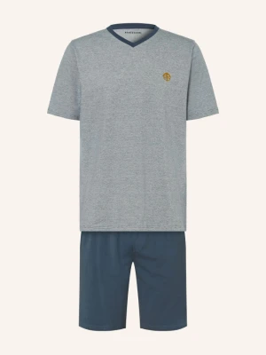 Schiesser Piżama Typu Shorty 95 / 5 blau
