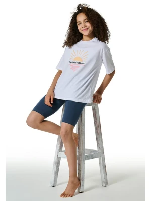 Schiesser Piżama w kolorze biało-granatowym rozmiar: 164