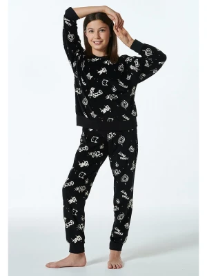 Schiesser Piżama w kolorze czarnym rozmiar: 176