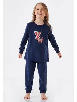 Schiesser Piżama w kolorze granatowym rozmiar: 128