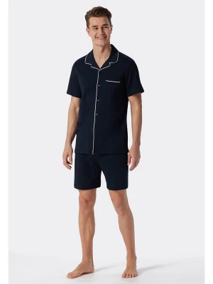 Schiesser Piżama w kolorze granatowym rozmiar: 60