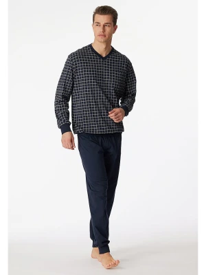 Schiesser Piżama w kolorze granatowym rozmiar: 62