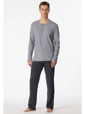 Schiesser Piżama w kolorze szaro-antracytowym rozmiar: 106