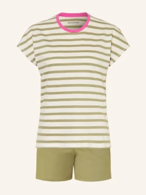 Schiesser Piżama Z Szortami Casual Essentials gruen