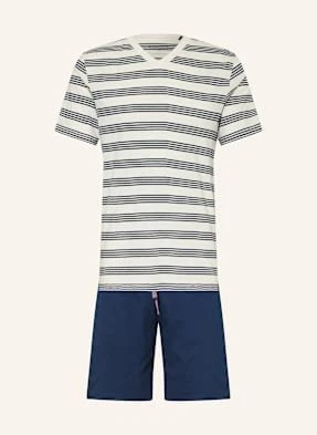 Schiesser Piżama Z Szortami Casual Nightwear blau