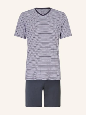 Schiesser Piżama Z Szortami Long Life Soft grau