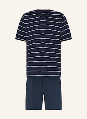 Schiesser Piżama Z Szortami Selected! Premium Inspiration blau
