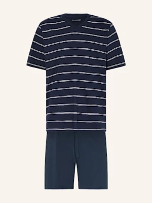 Schiesser Piżama Z Szortami Selected! Premium Inspiration blau