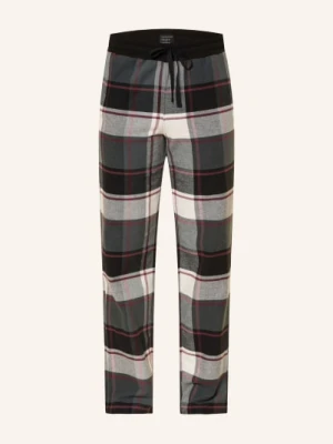 Schiesser Spodnie Do Spania Mix+Relax Z Flaneli schwarz