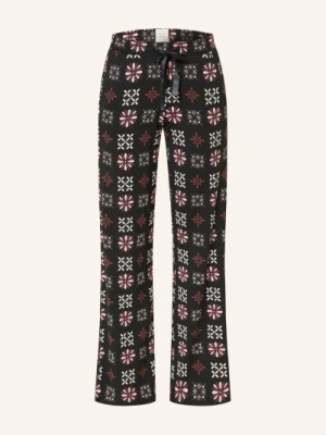 Schiesser Spodnie Od Piżamy Mix+Relax schwarz