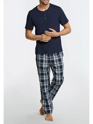 Schiesser Spodnie piżamowe w kolorze granatowym rozmiar: 48