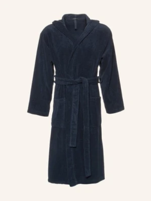 Schiesser Szlafrok Męski Essentials Z Kapturem blau