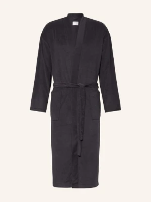 Schiesser Szlafrok Męski Feather Terry grau