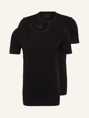 Schiesser T-Shirt 95/5, 2 Szt. schwarz