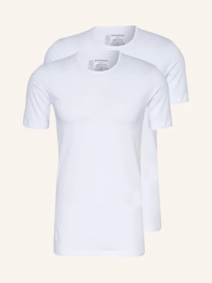 Schiesser T-Shirt 95/5, 2 Szt. weiss