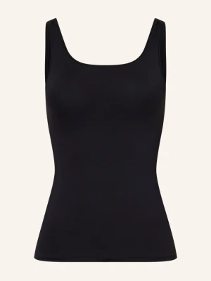 Schiesser Top Micro schwarz CZARNY