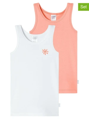 Schiesser Topy (2 szt.) w kolorze pomarańczowym i białym rozmiar: 116