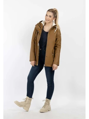 Schmuddelwedda Kurtka przeciwdeszczowa w kolorze jasnobrązowym rozmiar: XS