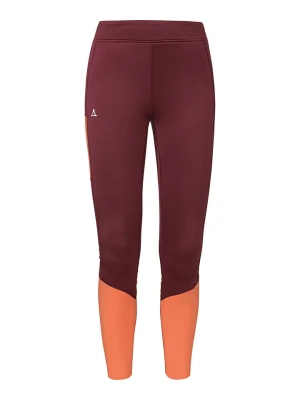 Schöffel Legginsy narciarskie "Rosskogel" w kolorze czerwono-pomarańczowym rozmiar: 34