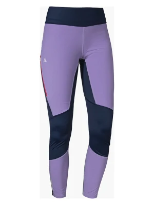 Schöffel Legginsy sportowe "Hestad" w kolorze lawendowo-granatowym rozmiar: 38
