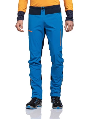 Schöffel Spodnie softshellowe "Rinnen" w kolorze niebieskim rozmiar: 52